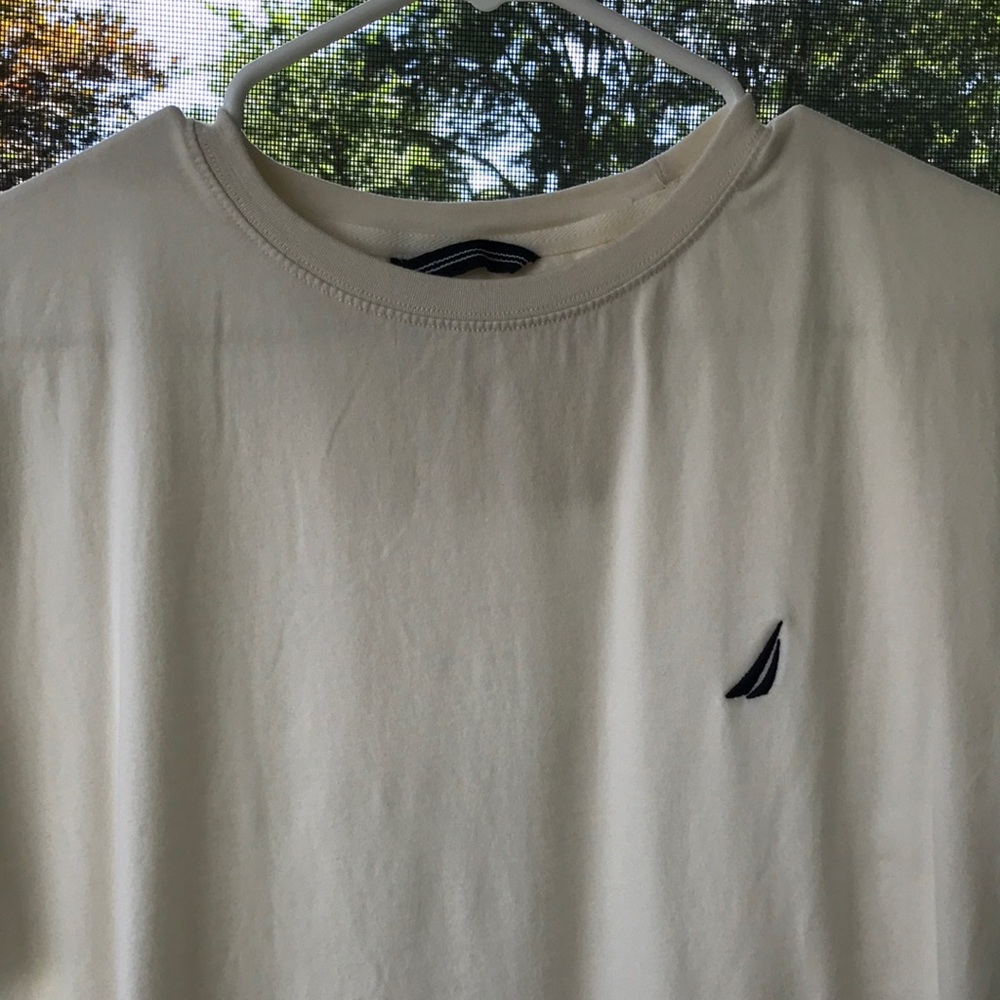 Cream T-Shirt with Logo